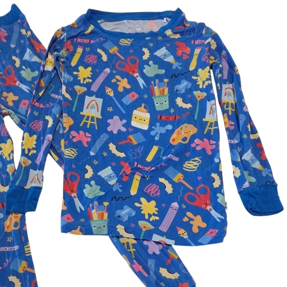 Little Sleepies Make And Create 4T Toddler Bamboo Pajama Set Unisex